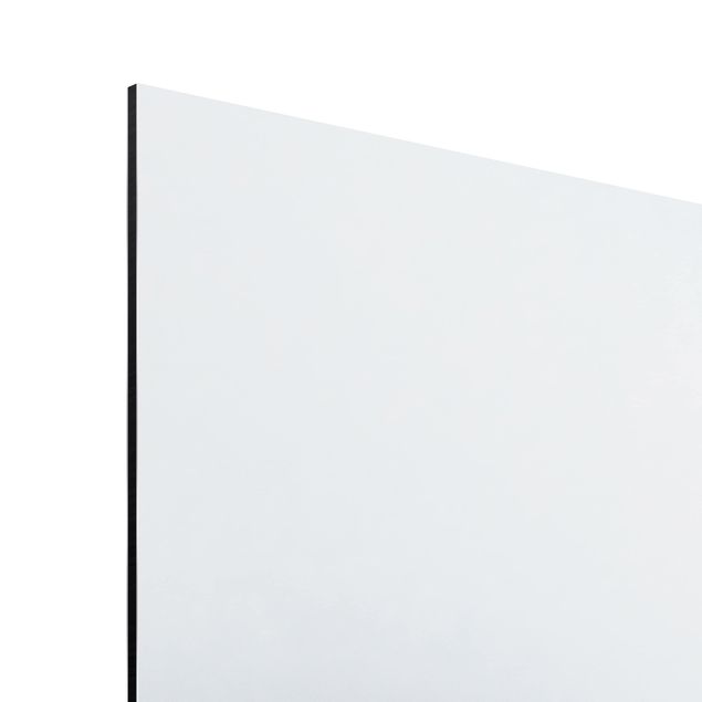 Aluminium Print - Hölzerner Pier und Schwarz-weiß - Quadrat 1:1