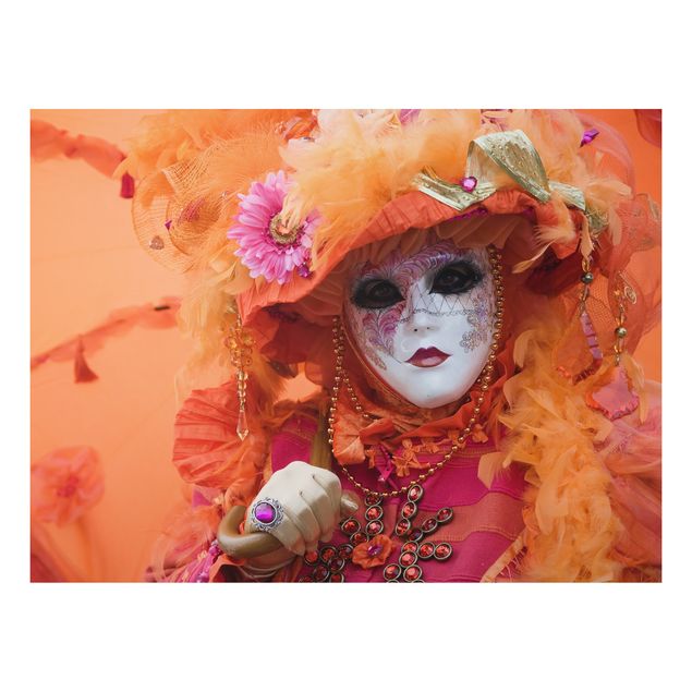 Alu-Dibond Bild - Karneval in Orange