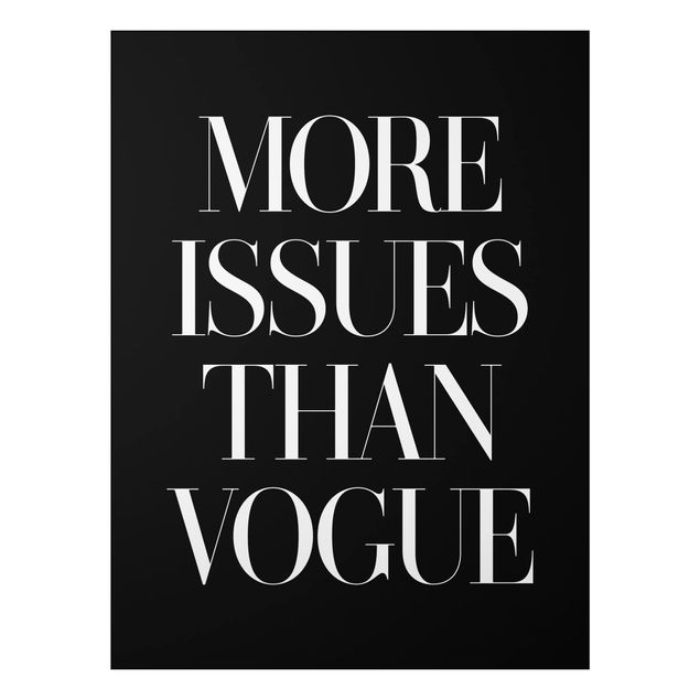 Alu-Dibond Bild - More issues than Vogue