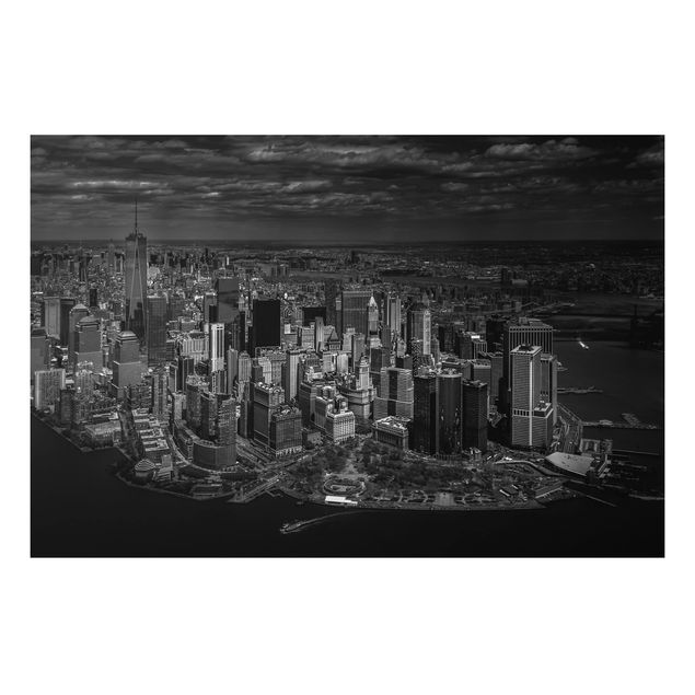 Aluminium Print - New York - Manhattan aus der Luft - Querformat 2:3