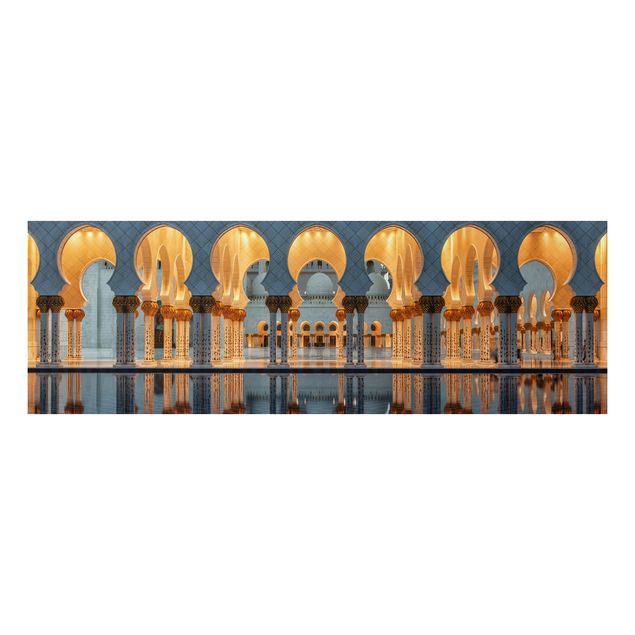 Alu-Dibond Bild - Reflexionen in der Moschee