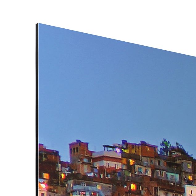 Aluminium Print - Rio de Janeiro Favela Sonnenuntergang - Querformat 2:3