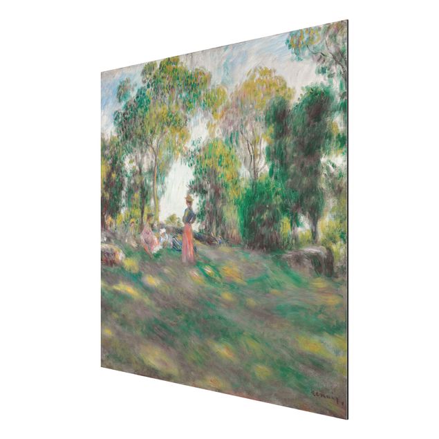 Alu-Dibond Bild - Auguste Renoir - Landschaft mit Figuren