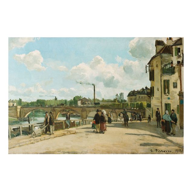 Alu-Dibond Bild - Camille Pissarro - Ansicht von Pontoise