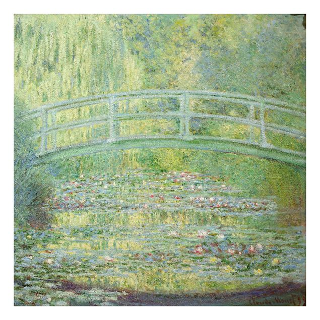 Alu-Dibond Bild - Claude Monet - Die Uferpromenade bei Argenteuil