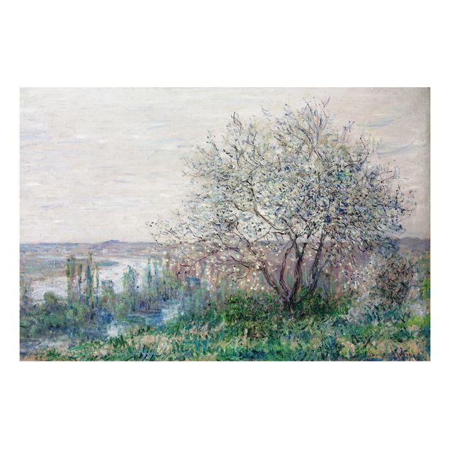 Alu-Dibond Bild - Claude Monet - Frühlingsstimmung bei Vétheuil