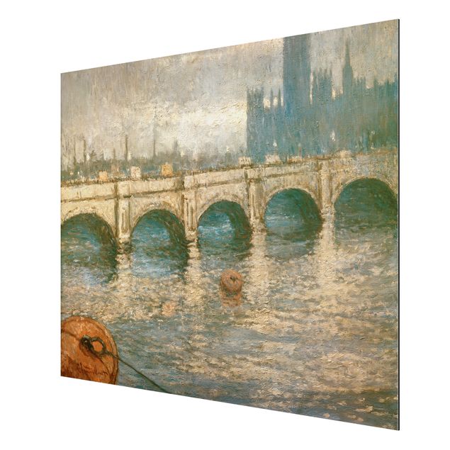Alu-Dibond Bild - Claude Monet - Fischerboote bei Pourville