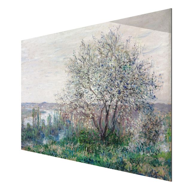Alu-Dibond Bild - Claude Monet - Frühlingsstimmung bei Vétheuil