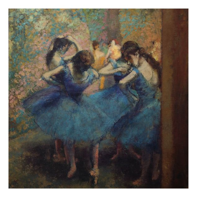 Alu-Dibond Bild - Edgar Degas - Die blauen Tänzerinnen