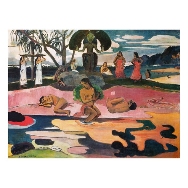 Alu-Dibond Bild - Paul Gauguin - Gottestag (Mahana No Atua)