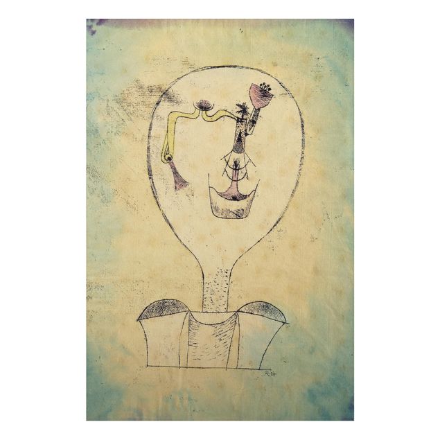 Alu-Dibond Bild - Paul Klee - Die Knospe des Lächelns