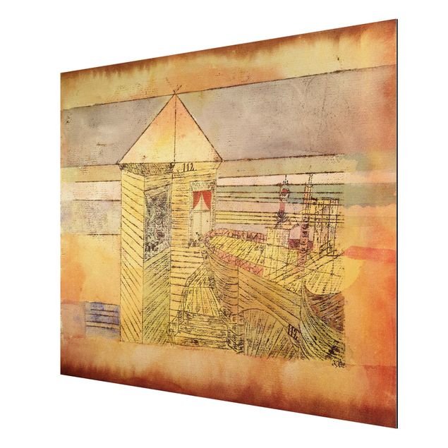 Alu-Dibond Bild - Paul Klee - Wunderbare Landung, oder '112!'