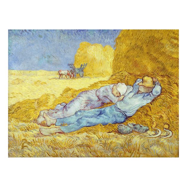 Alu-Dibond Bild - Vincent van Gogh - Das Mittagsschläfchen