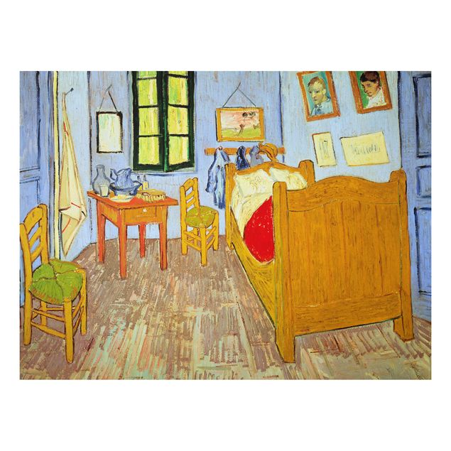 Alu-Dibond Bild - Vincent van Gogh - Van Goghs Schlafzimmer in Arles