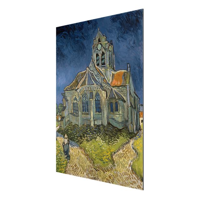 Alu-Dibond Bild - Vincent van Gogh - Die Kirche von Auvers