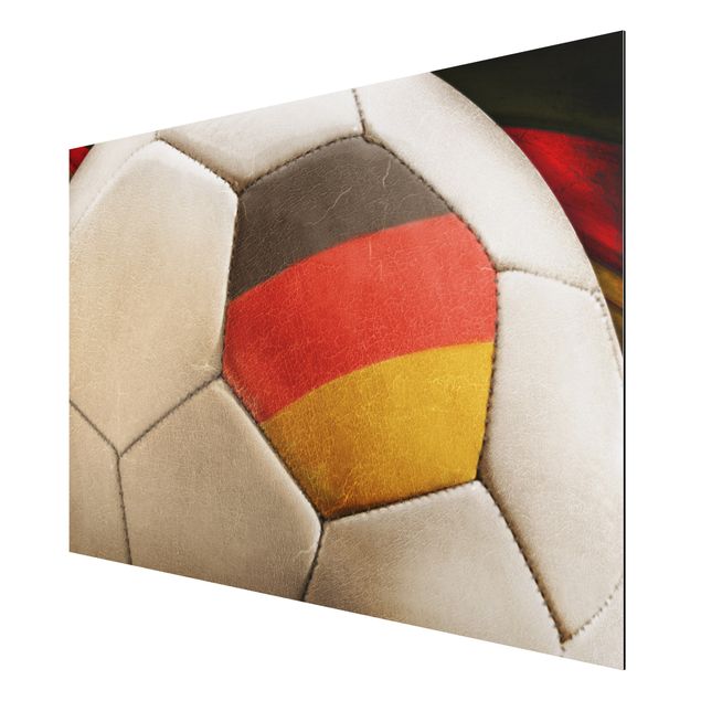 Alu-Dibond Bild - Vintage Fussball Deutschland