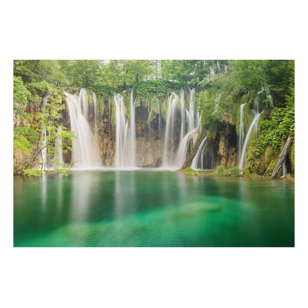 Alu-Dibond Bild - Wasserfall Plitvicer Seen