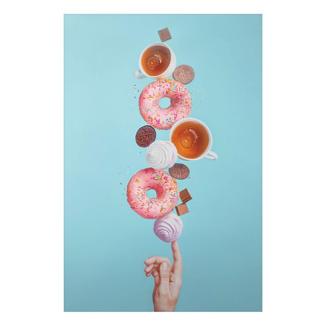 Alu-Dibond Bild - Weekend Donuts
