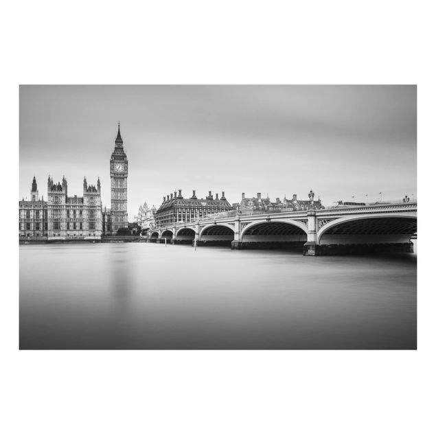 Aluminium Print - Westminster Brücke und Big Ben - Querformat 2:3