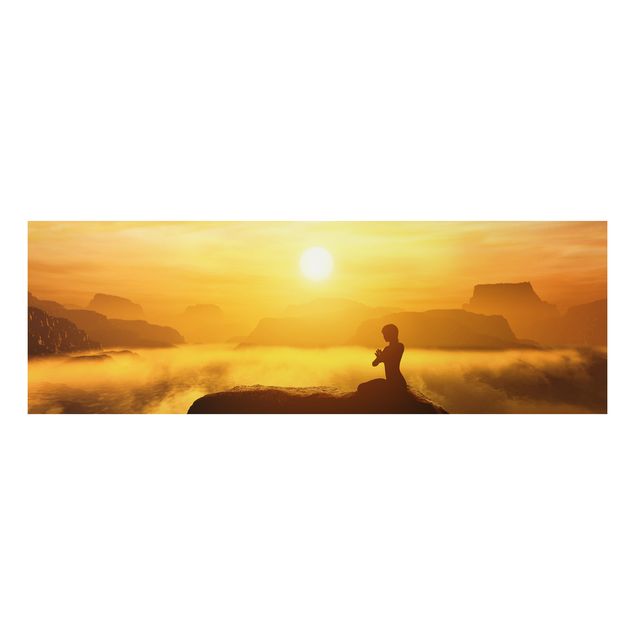 Alu-Dibond Bild - Yoga Meditation