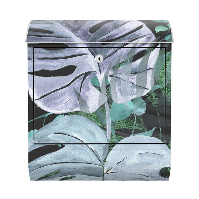 Briefkasten - Aquarell Tropisches Arrangement Farbenspiel
