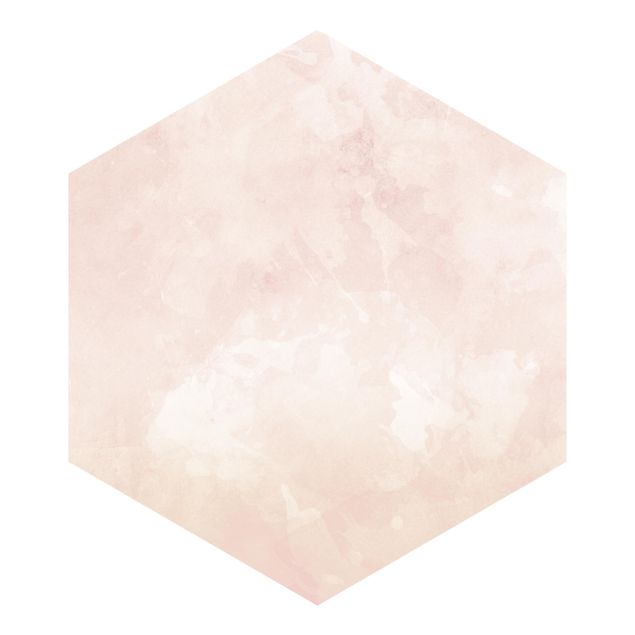 Hexagon Mustertapete selbstklebend - Aquarellstruktur Cremefarbene Sanddüne