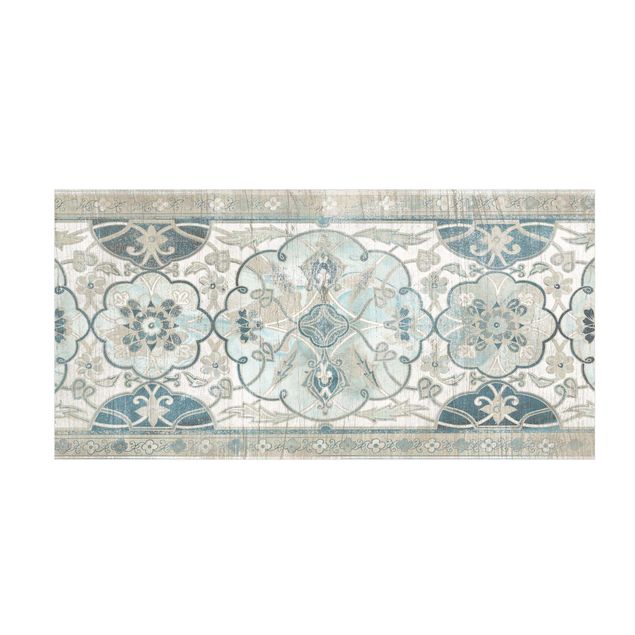 Teppich weiß Holzpaneel Persisch Vintage II