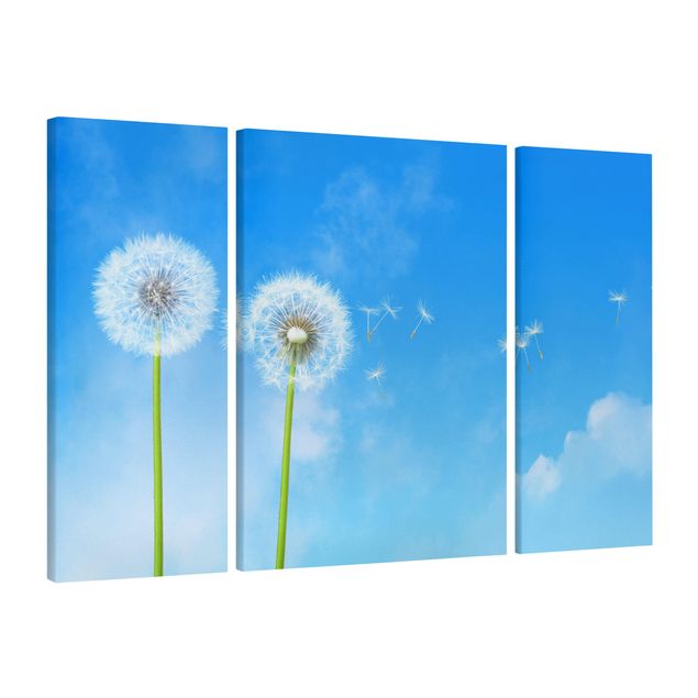 Leinwandbild 3-teilig - Flying Seeds - Triptychon