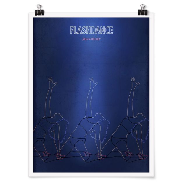 Poster - Filmposter Flashdance - Hochformat 4:3