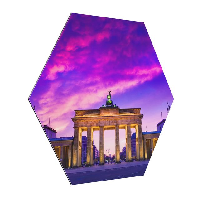 Hexagon Bild Alu-Dibond - Das ist Berlin!