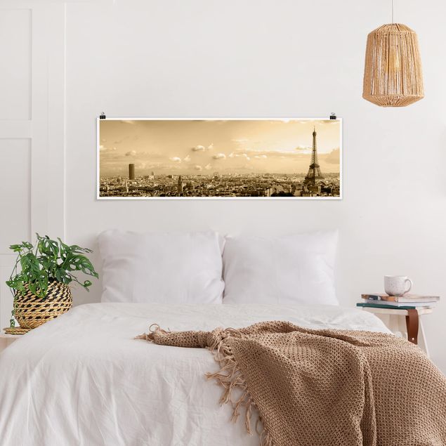 Poster - I Love Paris - Panorama Querformat