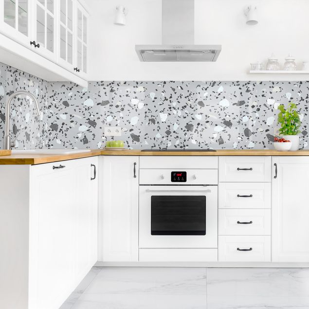Küchenrückwand - Detailliertes Terrazzo Muster Massa II