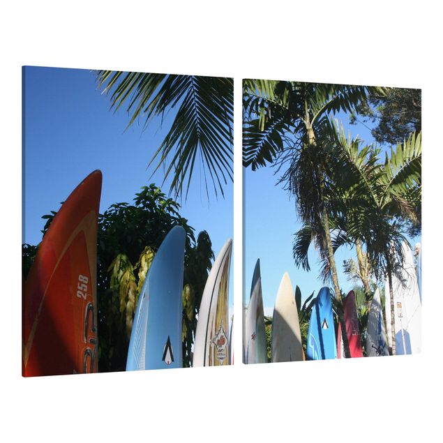 Leinwandbild 2-teilig - Surfers Paradise - Hoch 3:4