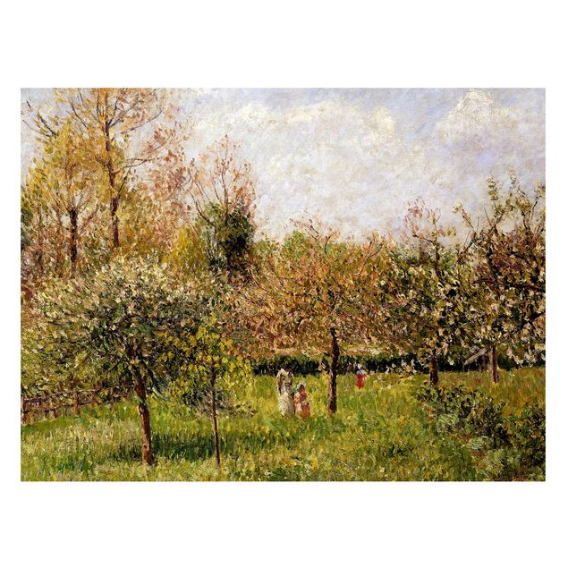 Magnettafel - Camille Pissarro - Frühling in Eragny - Memoboard Querformat 3:4
