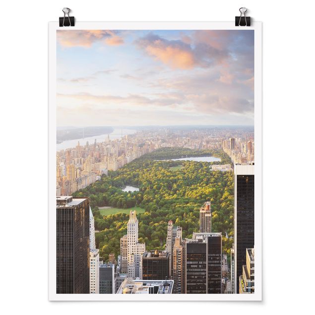 Poster - Blick über den Central Park - Hochformat 3:4