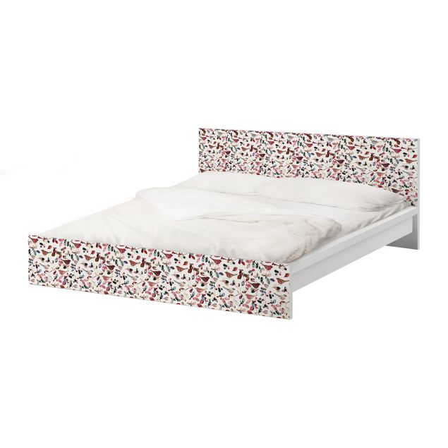 Möbelfolie für IKEA Malm Bett niedrig 160x200cm - Klebefolie Look Closer