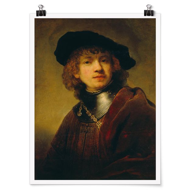 Poster - Rembrandt van Rijn - Selbstbildnis - Hochformat 3:4