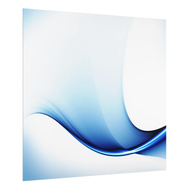 Glas Spritzschutz - Blaue Wandlung - Quadrat - 1:1