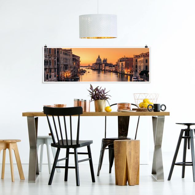 Poster - Goldenes Venedig - Panorama Querformat