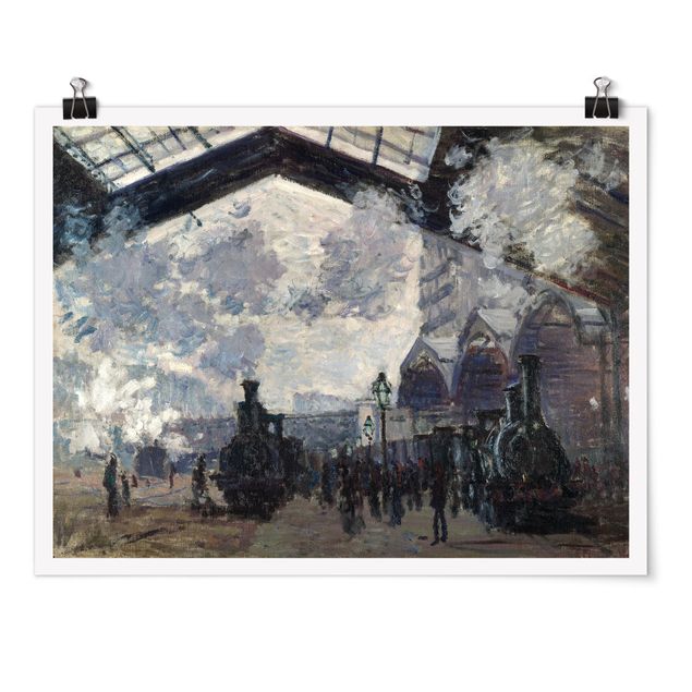 Poster - Claude Monet - Gare Saint Lazare - Querformat 3:4