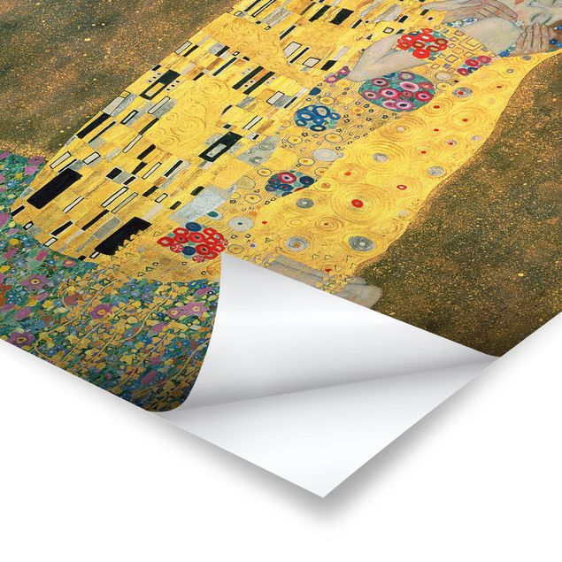 Poster - Gustav Klimt - Der Kuß - Quadrat 1:1