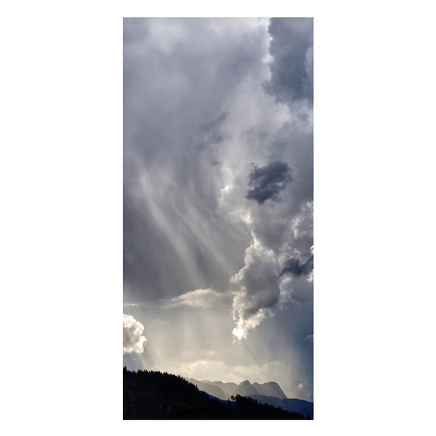 Magnettafel - Wilde Wolken - Panorama Hochformat