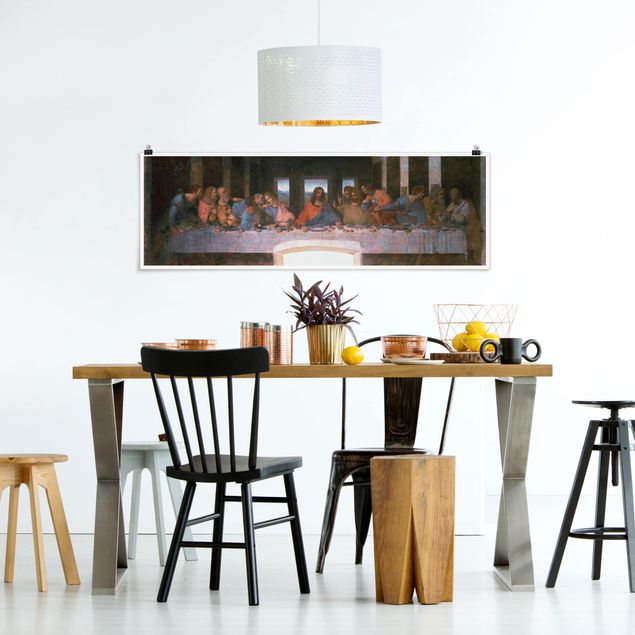Poster - Leonardo da Vinci - Das letzte Abendmahl - Panorama Querformat