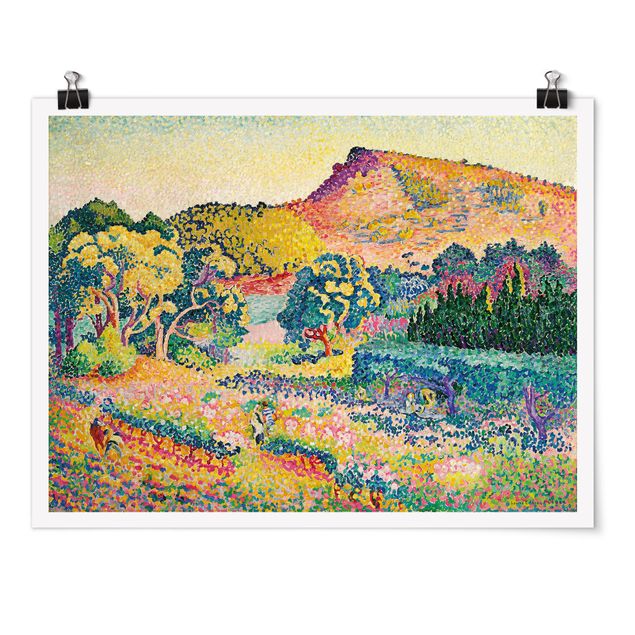 Poster - Henri Edmond Cross - Landschaft mit Le Cap Nègre - Querformat 3:4