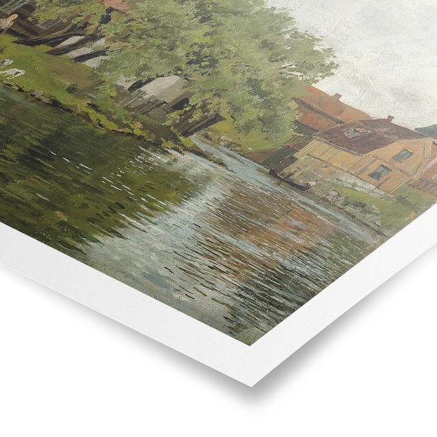 Poster - Edvard Munch - Fluss Akerselven - Querformat 3:4