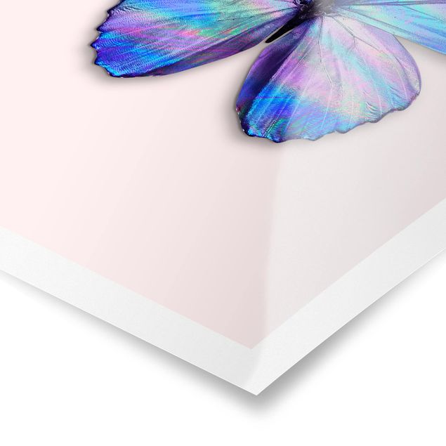 Poster - Jonas Loose - Holografischer Schmetterling - Hochformat 3:4