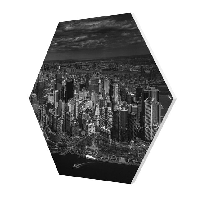 Hexagon Bild Forex - New York - Manhattan aus der Luft