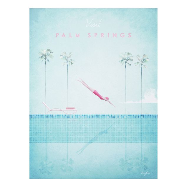 Forex Fine Art Print - Reiseposter - Palm Springs - Hochformat 4:3