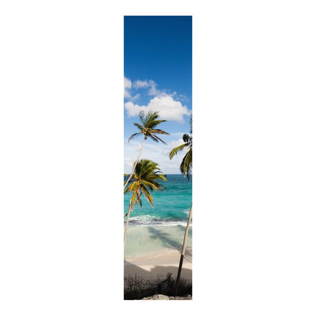 Schiebegardinen Set - Beach of Barbados - Flächenvorhänge