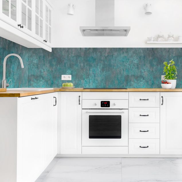 Küchenrückwand - Blauer Korallengrund